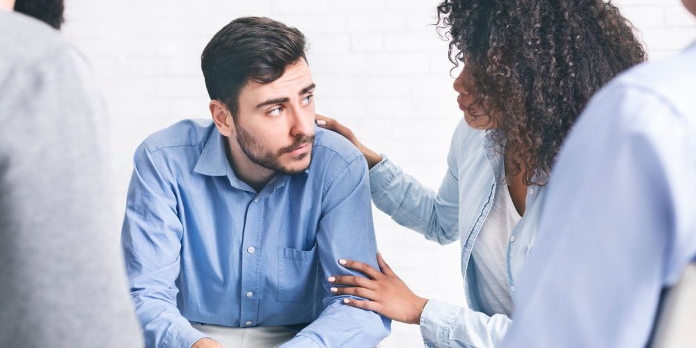 Depressed Man Getting Some Support From Health Provider